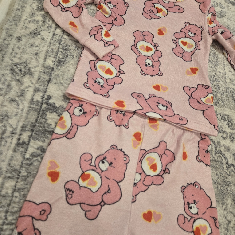 Care Bears Pink and Orange Kids Pajama Set